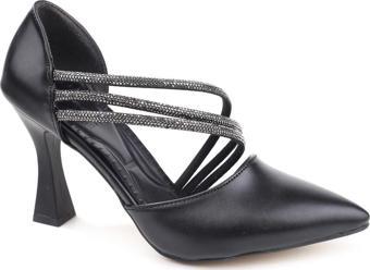 Ceylan 3560 Kadın 9 Cm Topuklu Taşlı Stiletto Ayakkabı