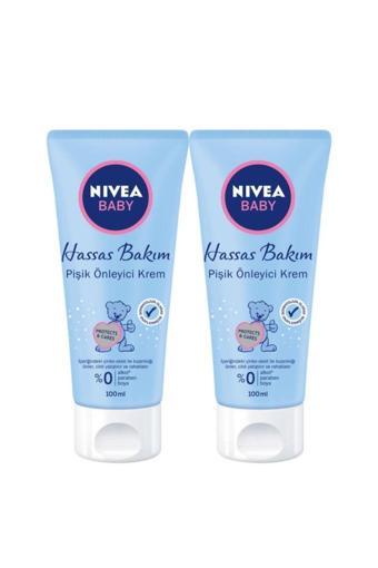 Baby Hassas Bakım Pişik Önleyici Krem 100ml, Kızarıklık Önleyici, Yatıştırıcı, Rahatlatıcı, X2 Adet