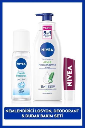 Kişisel Bakım Seti,vücut Losyonu,dudak Bakım,pump Sprey Deodorant