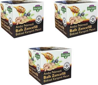 Sena Sultan 3 Adet Andız Pekmezli Ballı Zencefilli Karışımlı Macun 350 gr