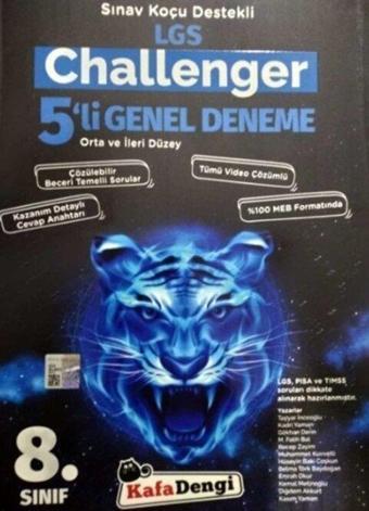 Kafa Dengi Yayınları 8. Sınıf LGS Genel Challenger 5 Deneme - Kafa Dengi