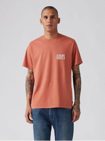 Levi's ERKEK RELAXED FIT SERIF LOGO KIRMIZI T-SHİRT - 16143-1918