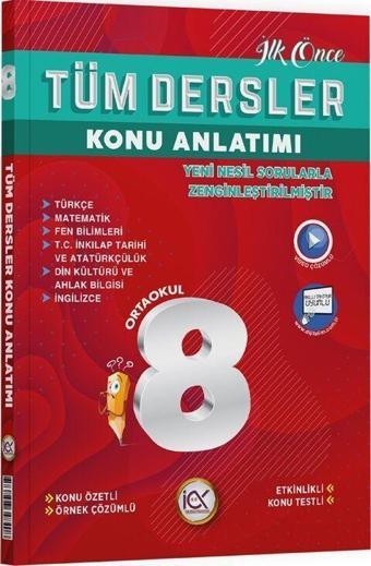 8. Sınıf Tüm Dersler Konu Anlatımı İlk Önce Yayıncılık - İlk Önce Yayınları