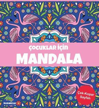Çocuklar İçin Mandala - Lacivert - Kolektif  - Leopar Yayınları