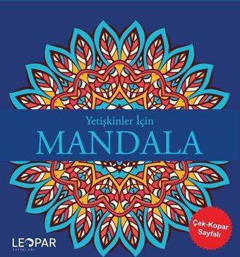 Yetişkinler İçin Mandala - Lacivert - Kolektif  - Leopar Yayınları