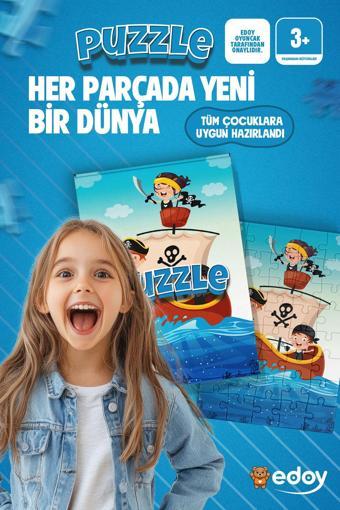 Edoy Pirate Çocuklar İçin Eğlenceli Ve Eğitici Puzzle! Hemen Al, Gelişimlerini Destekle!