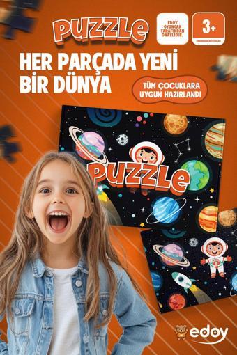 Edoy Space Eğlenceli Öğrenme Zamanı! Çocuklar İçin 24 Parça Puzzle Şimdi Satışta!