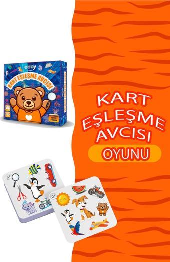 Edoy Oyuncak Kart Eşleme Avcısı Nesne Avı: 54 Kartta Eşleme Serüveni Zeka Oyunu Kutu Oyunu