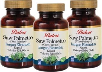 Balen Saw Palmetto Cüce Palmiye Isırgan Ekstraktı 60 Kapsül X 3 Adet