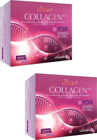 Balen Collagen Tip 1,2,3 L-Ornitin Hyaluronik Asit C Vitamini 30 Şase 12100Mg X 2 Adet