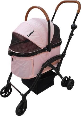 Zampa Orbit Kedi ve Köpek Arabası Pembe 50x70x100 cm