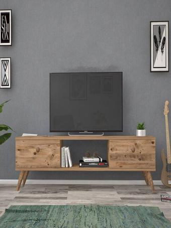 Mbes Mobilya 140 Cm Eda Atlantik Tv Ünitesi 140x30 cm