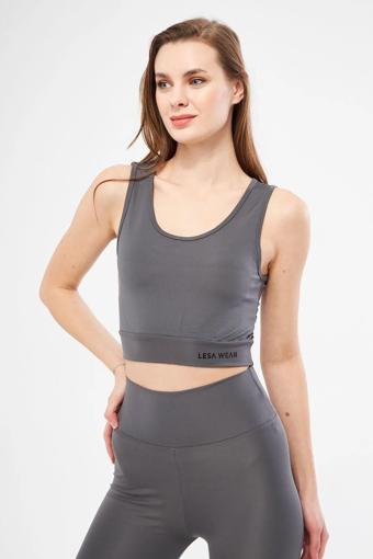 Halter Yaka Spor Sütyeni Crop Top