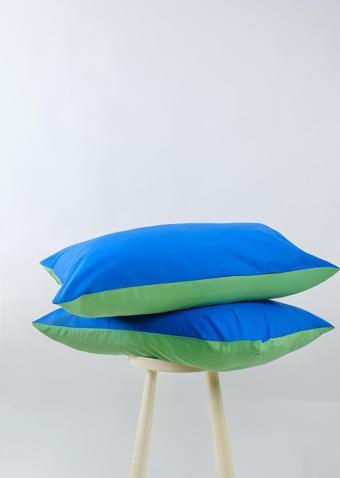 Cozy Home Popping Colors Yastık Kılıfı Sage Yeşil-Mavi 50x70