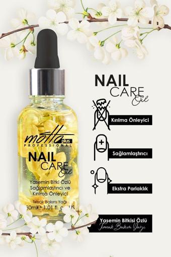 Motto Plus Professional Yasemin Bitki Özlü Kırılma Önleyici Tırnak Bakım Yağı 30ml