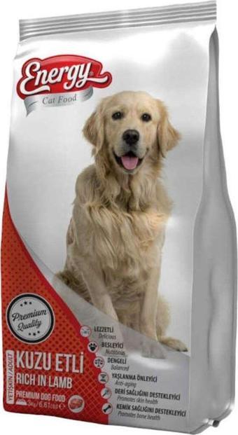 Pet Food Energy Dog Food Energy® Kuzu Etli Yetişkin Köpek Maması-3 Kilogram