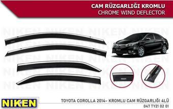 Toyota Corolla Kromlu Cam Rüzgarlığı Niken 2014+