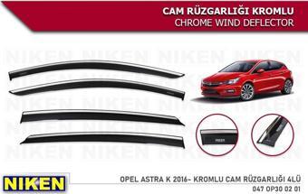 Opel Astra K Kromlu Cam Rüzgarlığı Niken 2015+