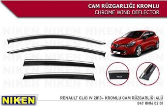 Renault Clio 4 Kromlu Cam Rüzgarlığı Niken 2012-2019