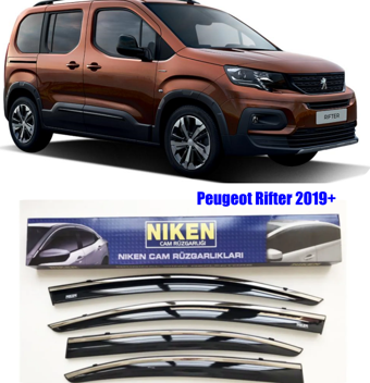 Peugeot Rifter Kromlu Cam Rüzgarlığı Niken 2019+ sonrası uyumlu