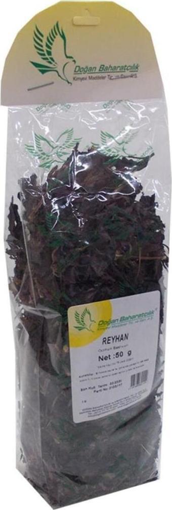 Doğan Baharatçılık Reyhan Otu 50Gr Saf Doğal Mini Paket