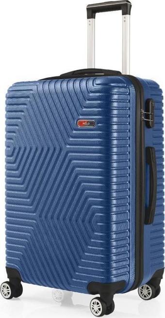 G&D Polo Suitcase Abs Çivit Mavi Orta Boy Valiz 600.05-O