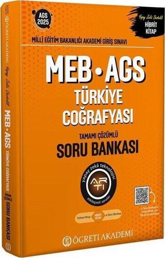 Öğreti 2025 MEB-AGS Türkiye Coğrafyası Soru Bankası Çözümlü Öğreti Akademi Yayınları - Öğreti Akademi