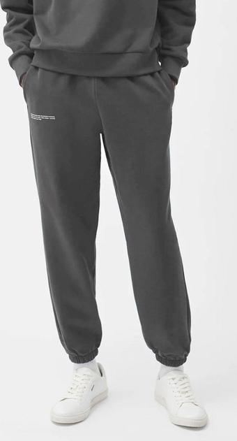 The Champ Clothing Beli Lastikli Paçası Lastikli Pamuklu Nefes Alan Nature Concept Regular Fit Jogger Füme Eşofman Altı