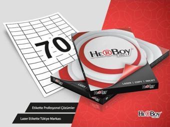 Herboy HB-1270 Beyaz Lazer Etiket A4, 40mm x 20mm