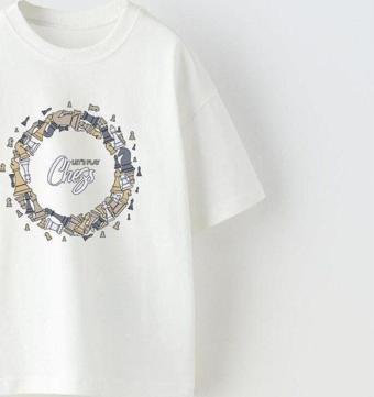 The Champ Clothing Let'S Play Chess Yazılı Dönen Satranç Tasarım Baskılı Beyaz Çocuk T-Shirt
