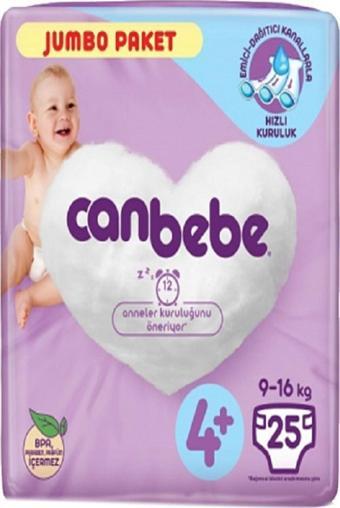 Canbebe Bebek Bezi Süper Eko 4 Beden+ Maxi Plus 26 Adet