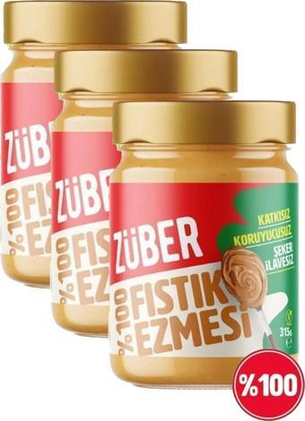 Züber Fıstık Ezmesi %100 315G X 3 Adet