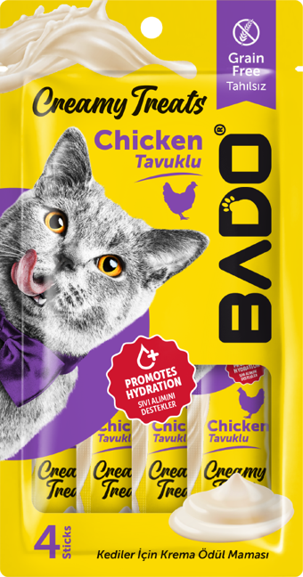 Bado Kedi Krema Tavuklu 4'lü