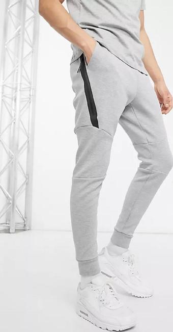 Nike Tech Fleece Joggers in Grey Erkek Eşofman Altı Dar Kesim Gri