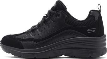 Skechers Fashion Fit Womens Memory Foam Walking Black Hafızalı Taban Kadın Günlük Spor Ayakkabı Siyah