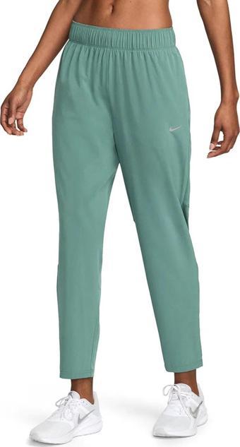 Nike Dri Fit Fast Mid Rise 7/8 Length Running Pant Kadın Reflektörlü Koşu Antrenman Eşofman Altı Yeşil