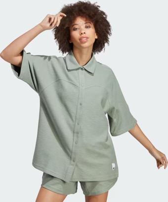 Adidas HZ4394 W Lng Lw Shirt Kadın Gömlek