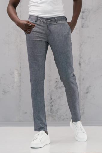 Beli Lastikli ve İplikli Slimfit Pamuklu Jogger Pantolon