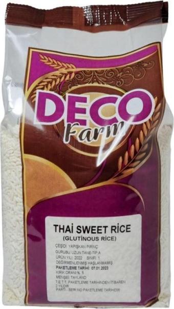Yapışkan Pirinç 1kg Thai Sweet (GLUTİNİOUS) Sticky Rice Son Tüketim Tarihi Expiry Date:16.11.2026