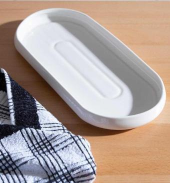 Acar Bianco Perla Porselen Oval Kayık Tabak - 32 cm SCT-21-0246