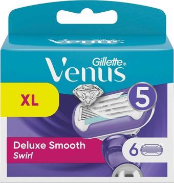 Gillette Venüs Deluxe Smooth Swirl Tıraş Bıçağı Yedek 6'lı