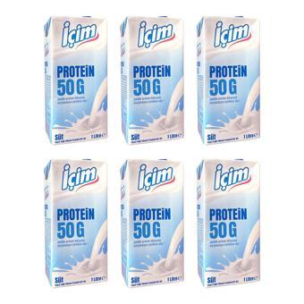 İçim Süt Yüksek Protein 50G 1 lt x 6 Adet