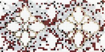 MCM MUTFAK TEZGAH ARASI SERAMİK GRANİT DEKOR MOZAİK BORDO GÜMÜŞ