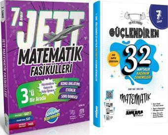 Ünlüler Yayınları 7. Sınıf Matematik JETT Soru Fasikülleri ve Ankara Yayıncılık Deneme Seti 2 Kitap - Ünlüler Karması