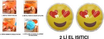 KALP EMOJİ CEP SOBASI,EL ISITICI,2 ADET SICAK SU TORBASI PVC  9cm