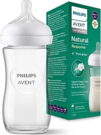 Philips Avent Natural Güvenli Cam Biberon 240Ml 1 Ay 8710103876236