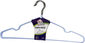 5 PARÇA  SİLİKONLU ELBİSE ASKI 40CM-Findit