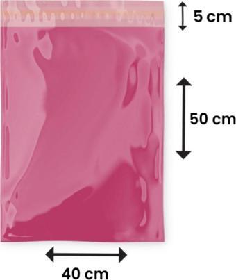 Packanya Pembe Cepsiz Kargo Poşeti 40X50+5 - 500 Adet - (110 Mikron)