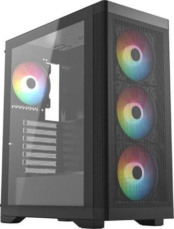 FRISBY FC-9480G 600w 80+ Siyah RGB Fan Mid Tower ATX Kasa