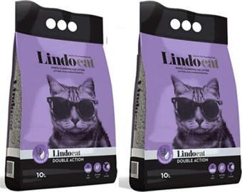 Lindocat Lavantalı Kokulu İnce Taneli Kedi Kumu 10 Lt X 2 Adet
